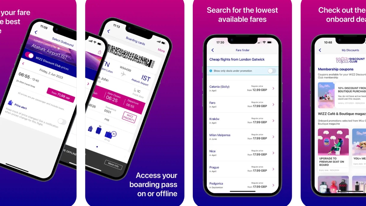 Wizz Air апликација